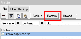 mikrotik: files restore